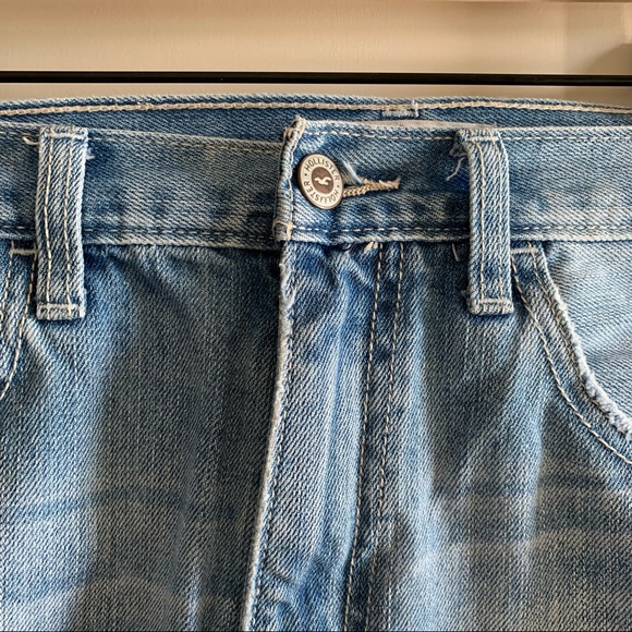 Hollister Distressed Bleach Shorts, Fringe Hem, 27 - Picture 8 of 9